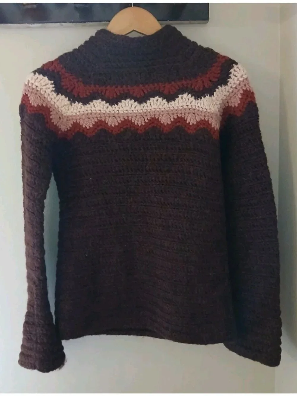 Vtg. J.‎ Crew Handknit Alpaca Pullover Sweater